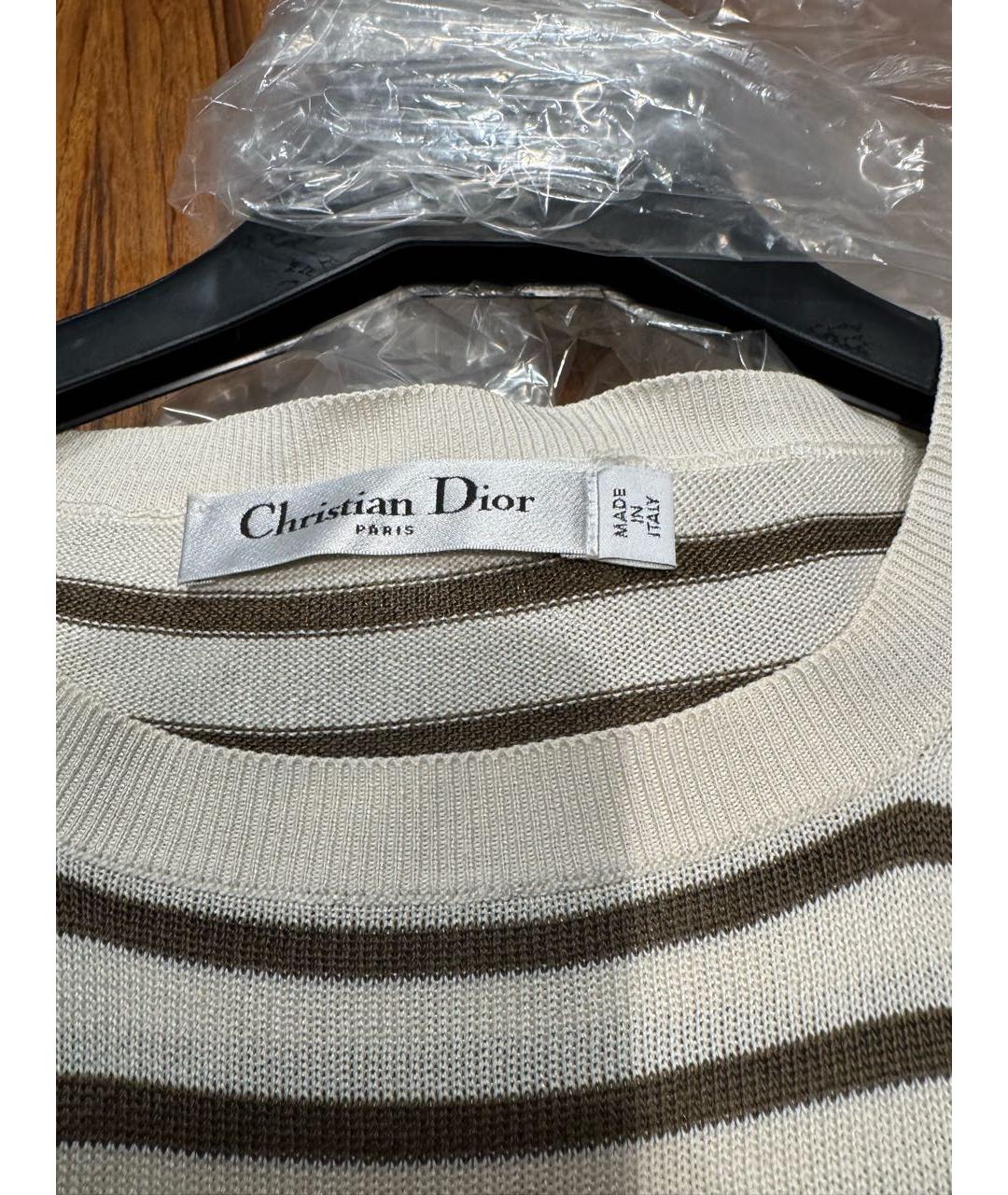 CHRISTIAN DIOR Мульти шелковая футболка, фото 3