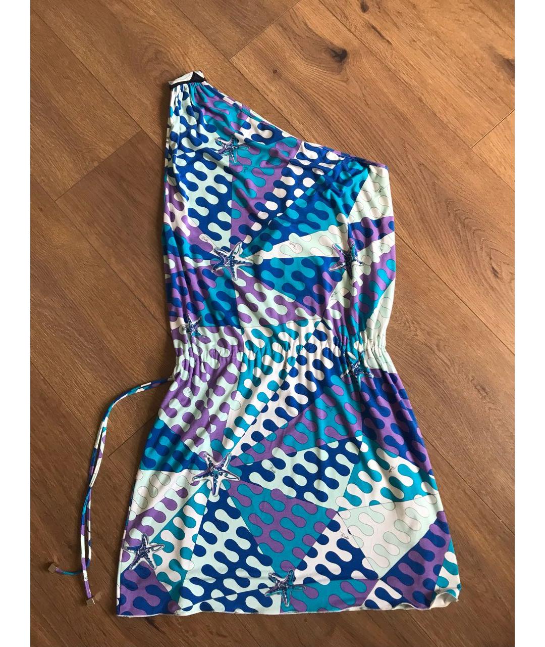 EMILIO PUCCI Мульти вискозное повседневное платье, фото 3