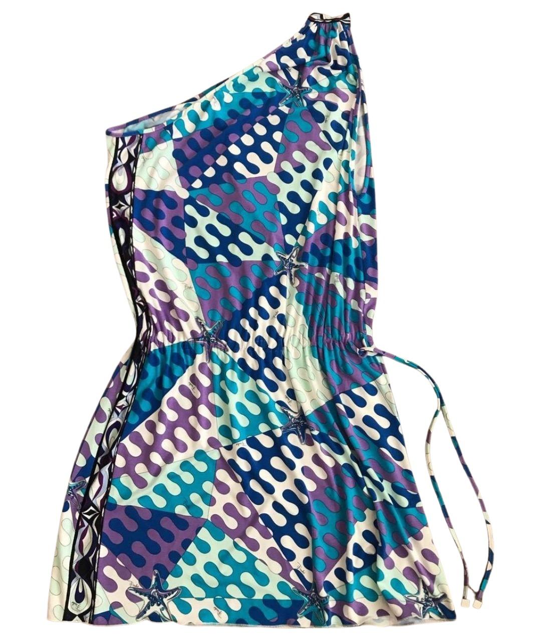 EMILIO PUCCI Мульти вискозное повседневное платье, фото 1