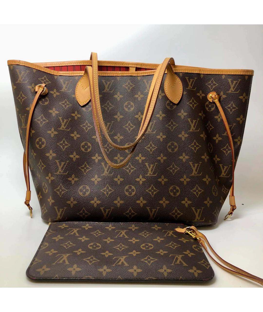 LOUIS VUITTON Коричневая сумка тоут, фото 10