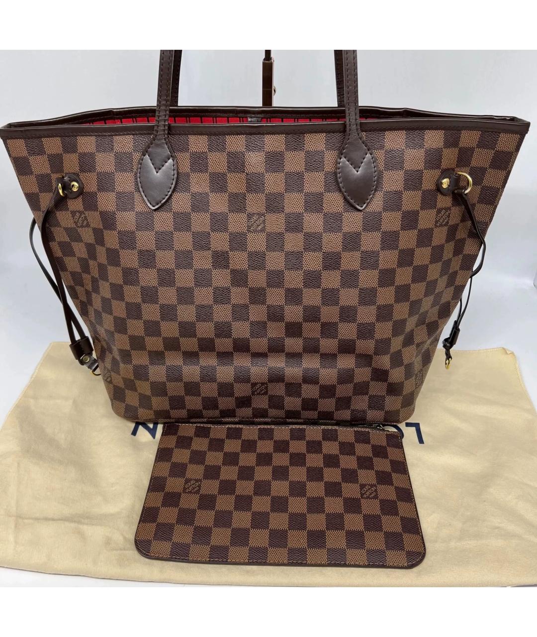 LOUIS VUITTON Коричневая сумка тоут, фото 10