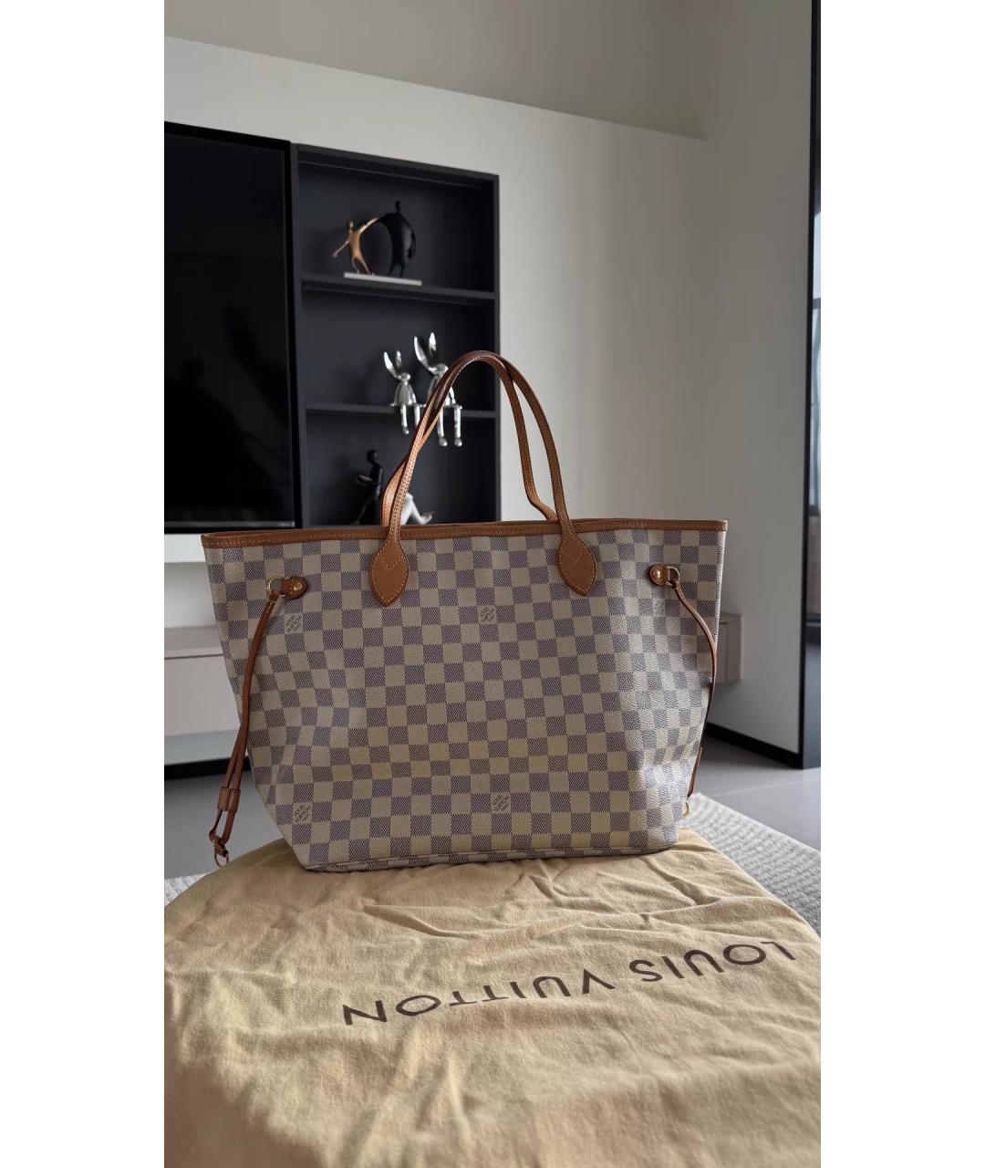 LOUIS VUITTON Белая сумка тоут, фото 10