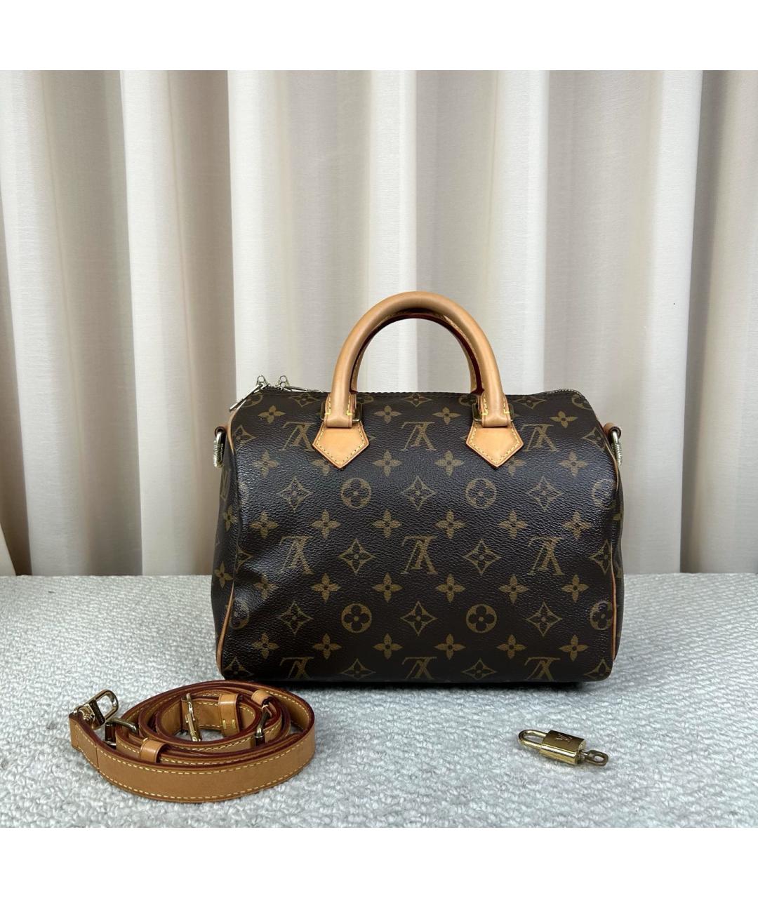 LOUIS VUITTON Коричневая сумка с короткими ручками, фото 3