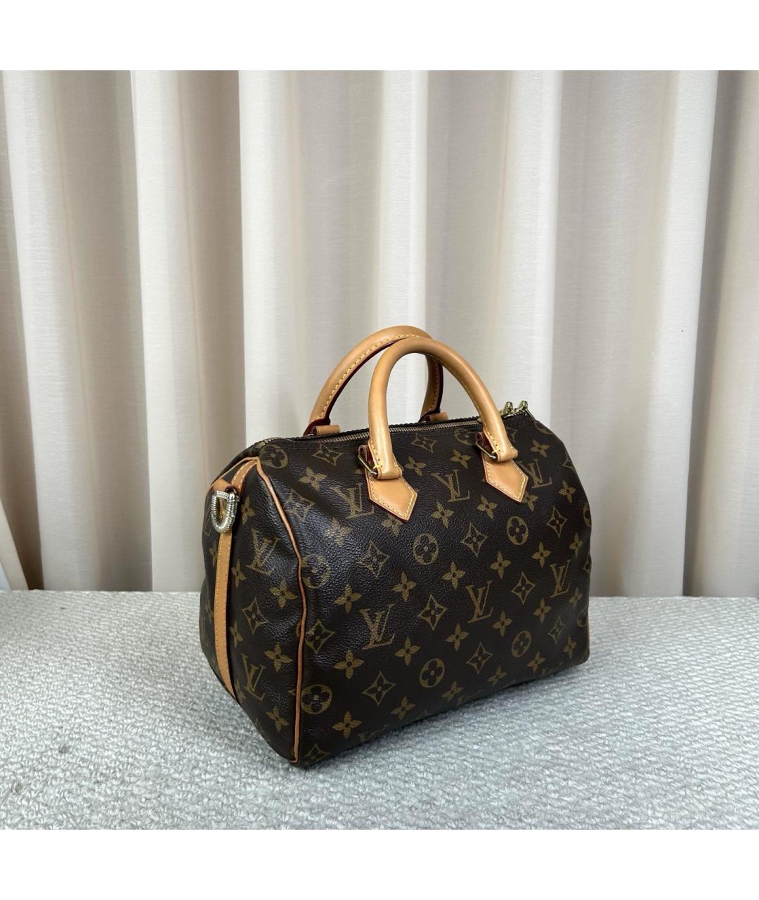 LOUIS VUITTON Коричневая сумка с короткими ручками, фото 6