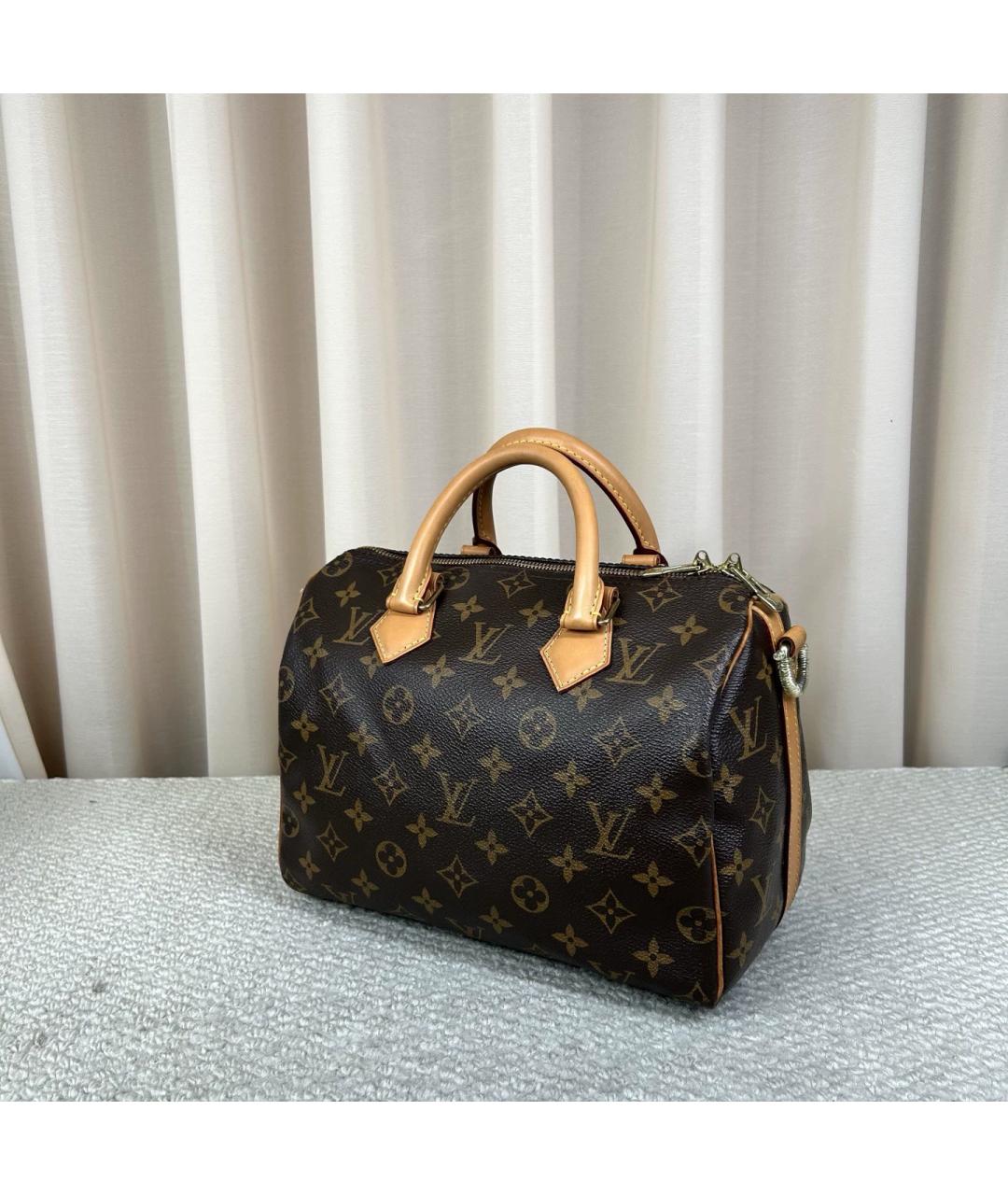 LOUIS VUITTON Коричневая сумка с короткими ручками, фото 7