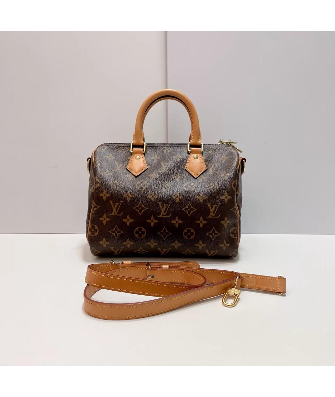 LOUIS VUITTON Коричневая сумка с короткими ручками, фото 8