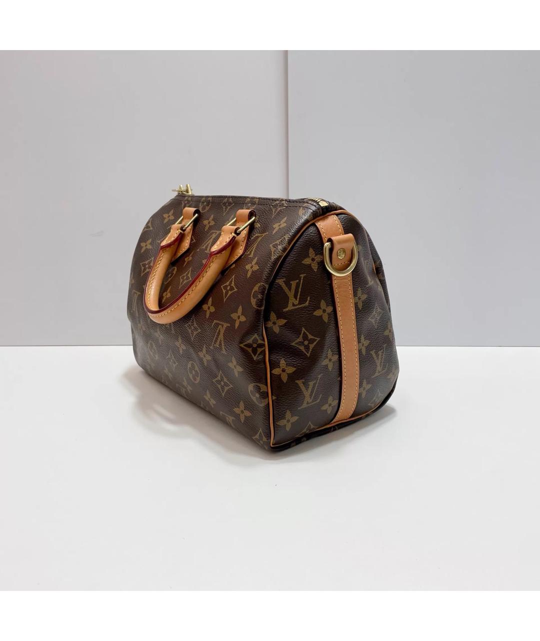LOUIS VUITTON Коричневая сумка с короткими ручками, фото 4