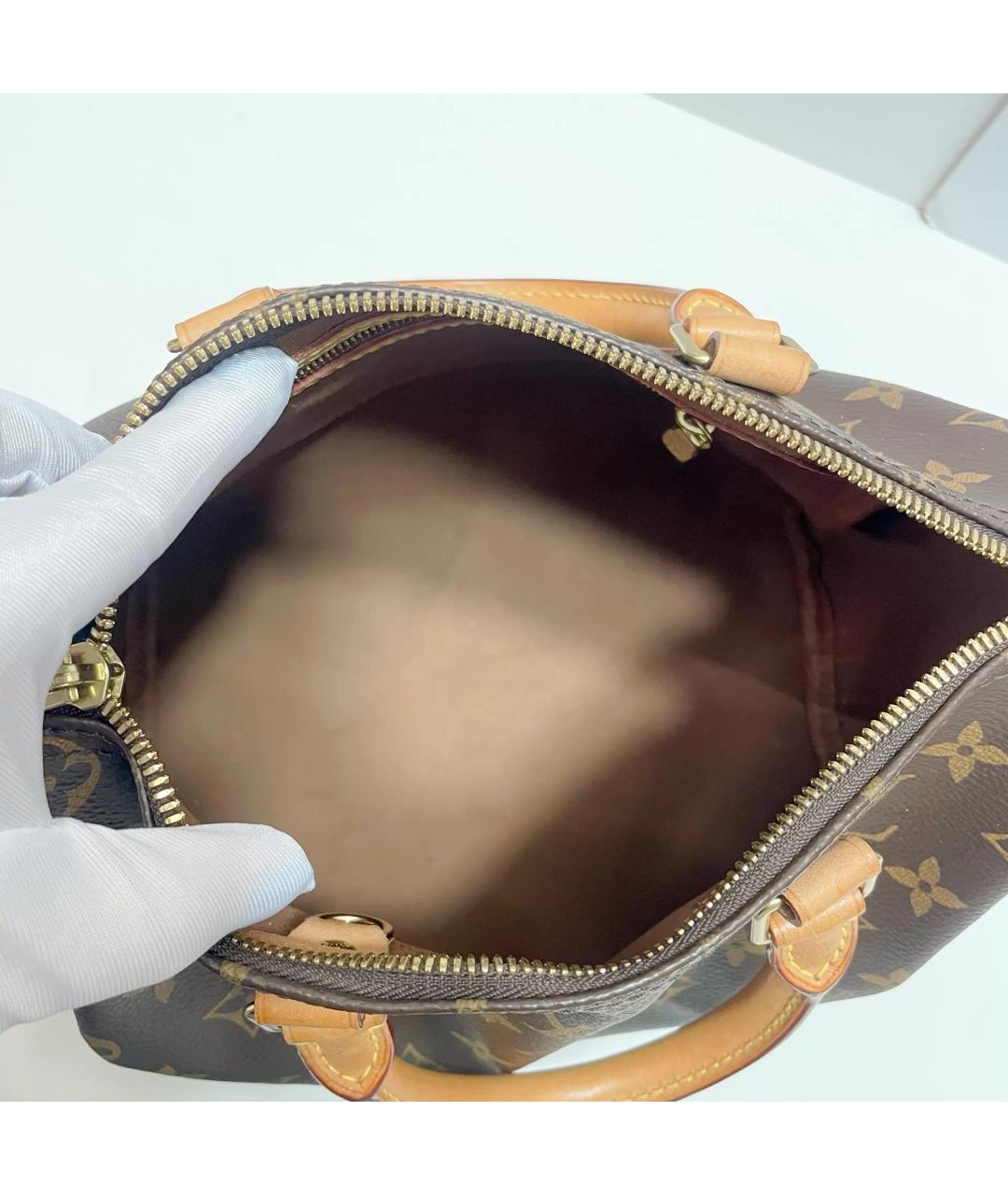 LOUIS VUITTON Коричневая сумка с короткими ручками, фото 7