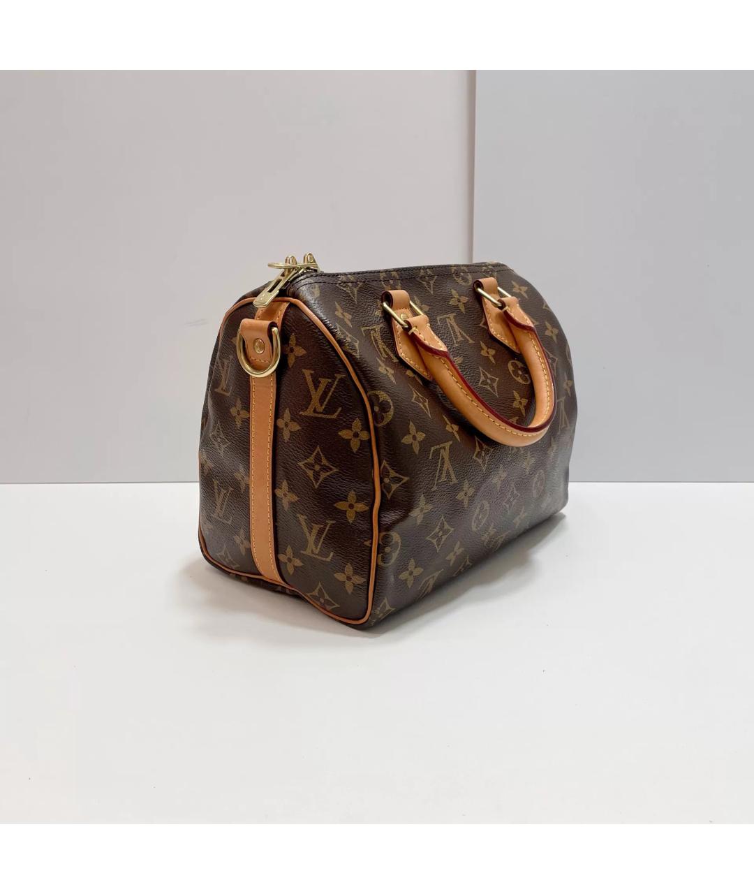 LOUIS VUITTON Коричневая сумка с короткими ручками, фото 3