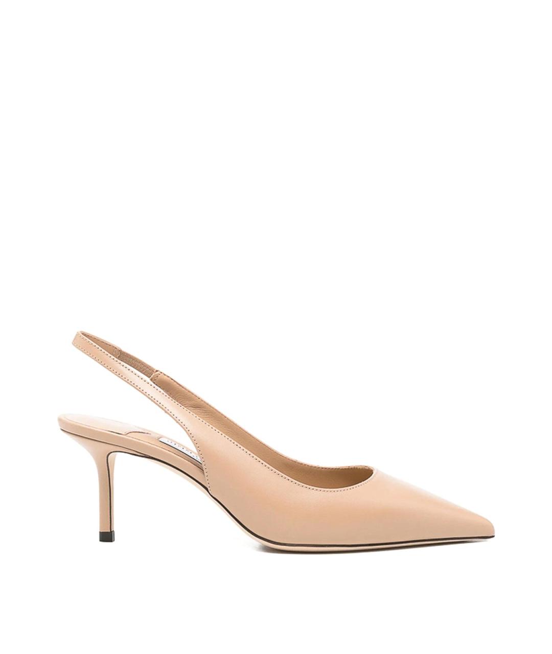 JIMMY CHOO Бежевые кожаные туфли, фото 1