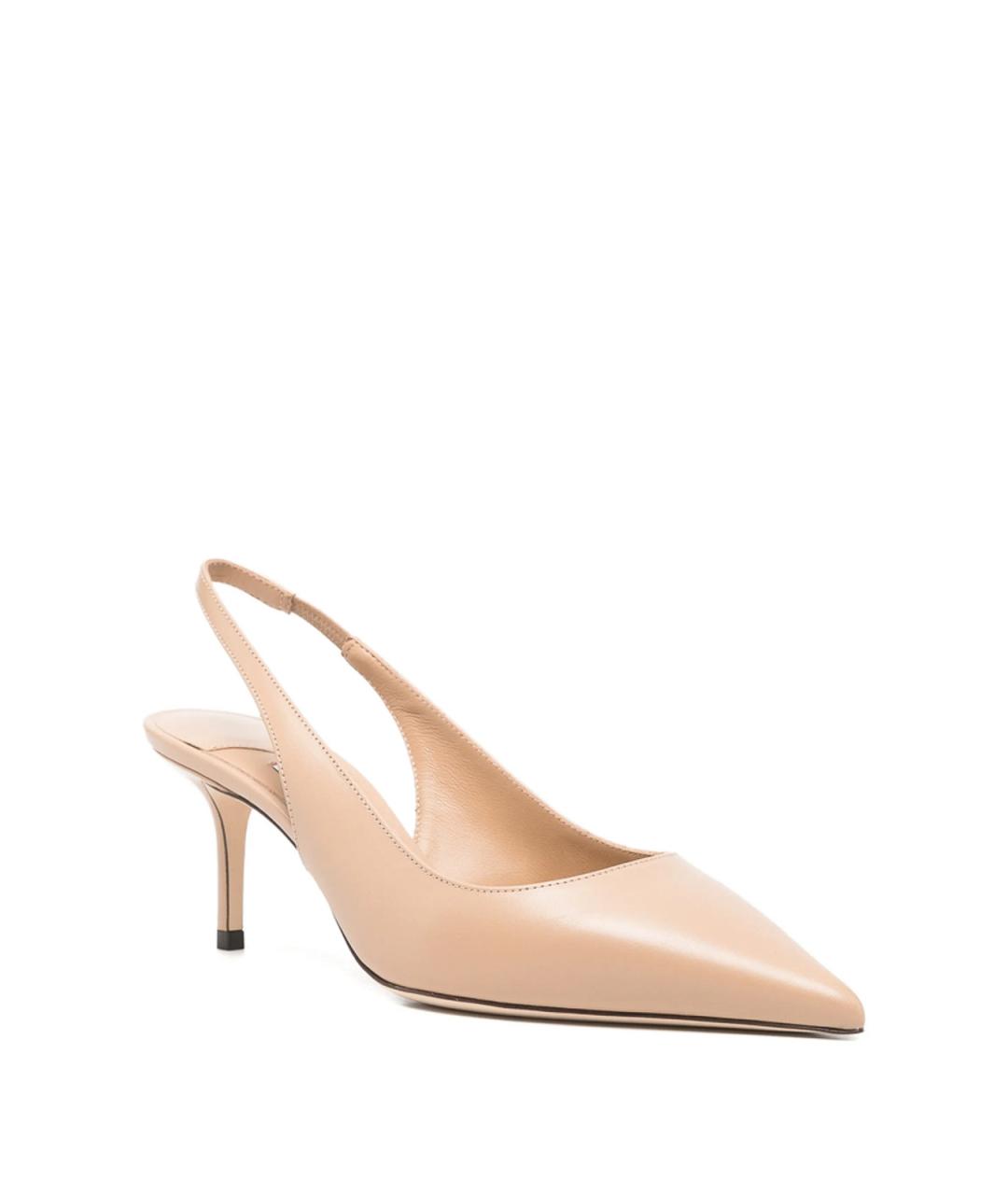 JIMMY CHOO Бежевые кожаные туфли, фото 4