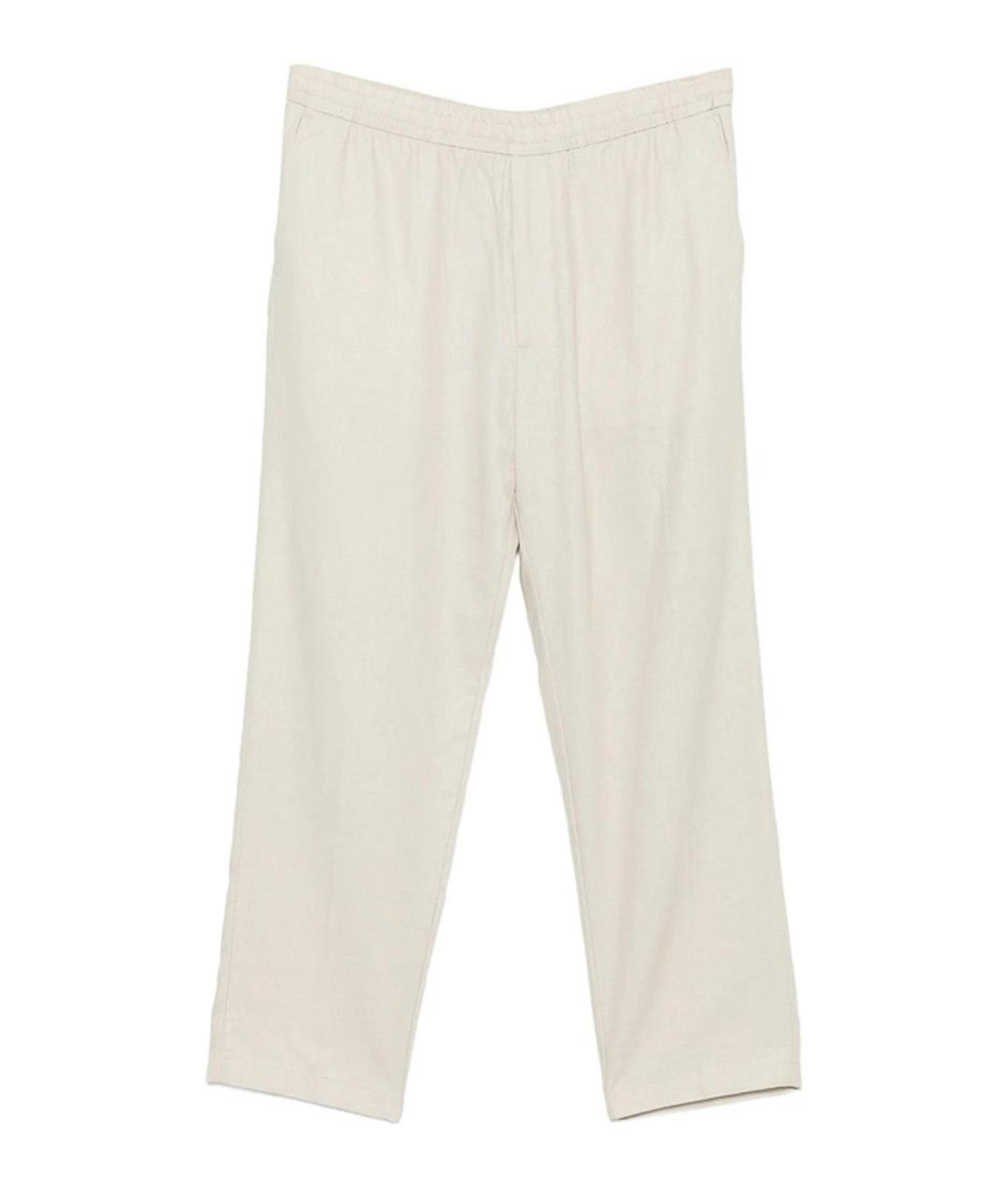 CALVIN KLEIN Бежевые хлопковые повседневные брюки, фото 1