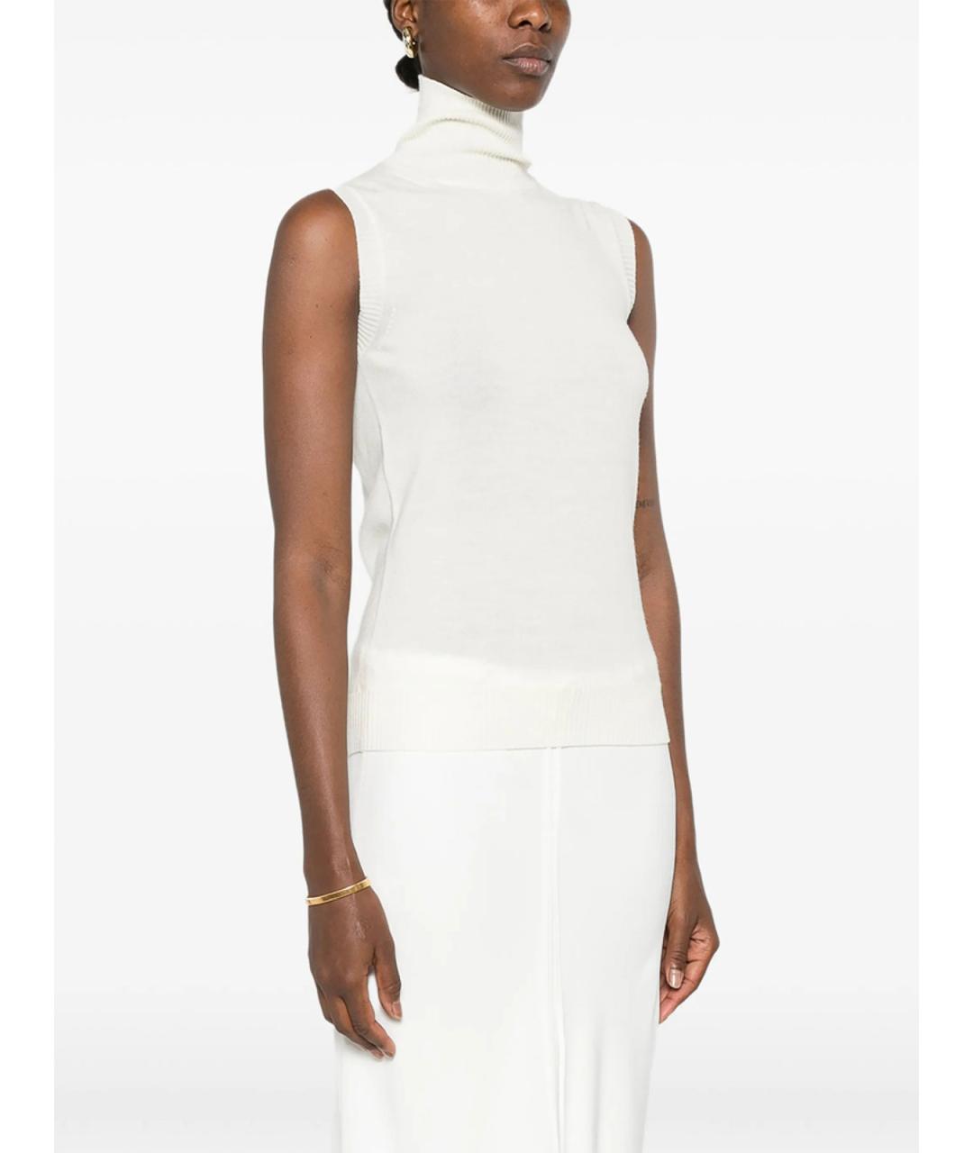 SPORTMAX Бежевая шерстяная водолазка, фото 3