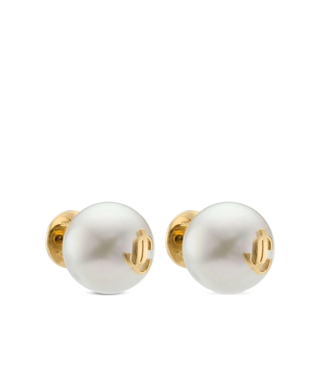 JIMMY CHOO Белые серьги, фото 2