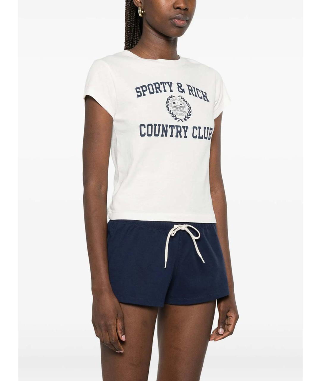 SPORTY AND RICH Хлопковая футболка, фото 4