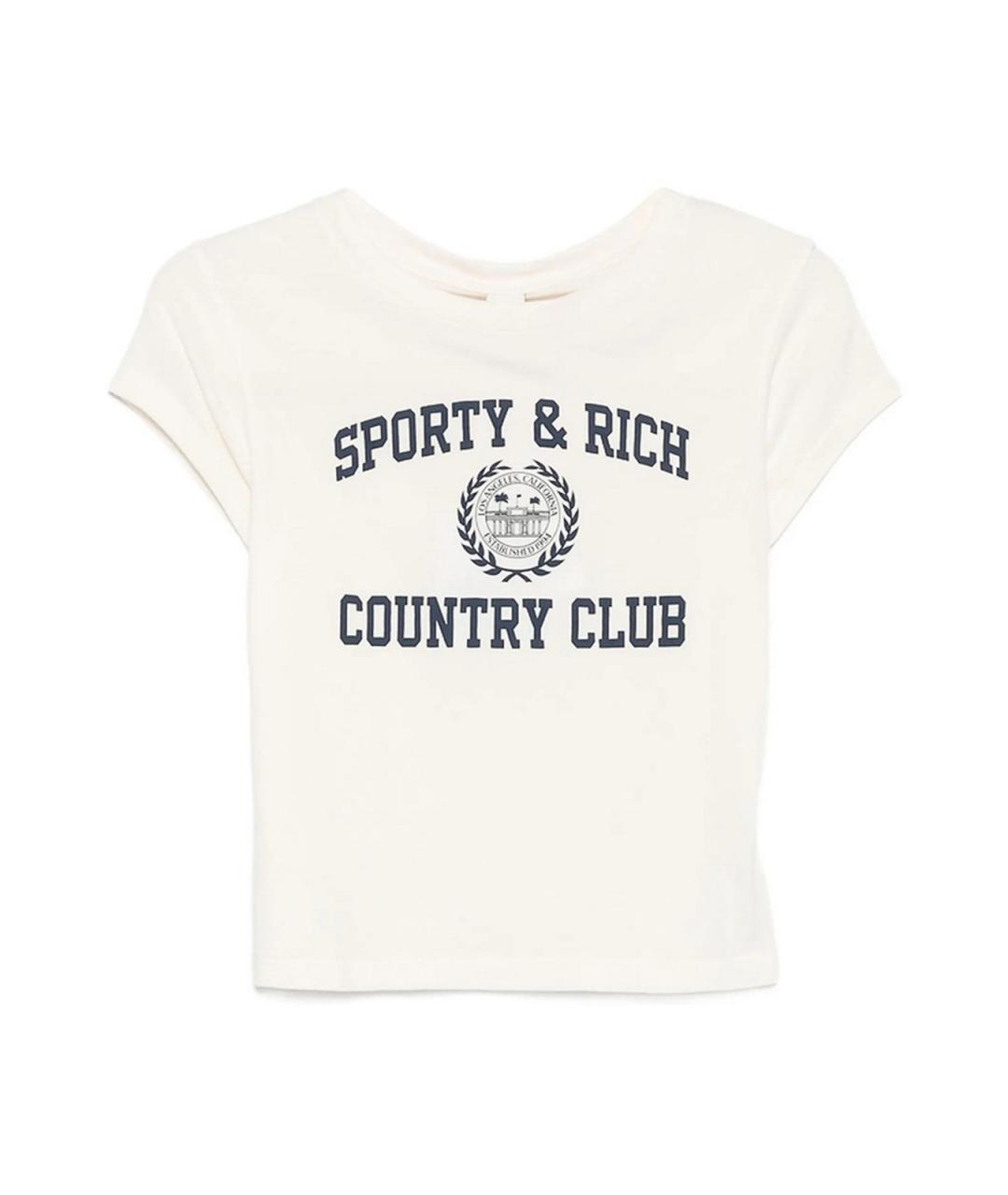 SPORTY AND RICH Хлопковая футболка, фото 1