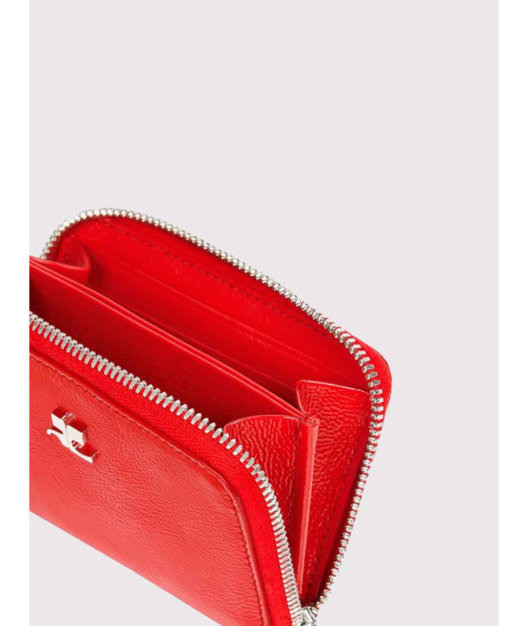 COURREGES Красный кожаный кошелек, фото 3