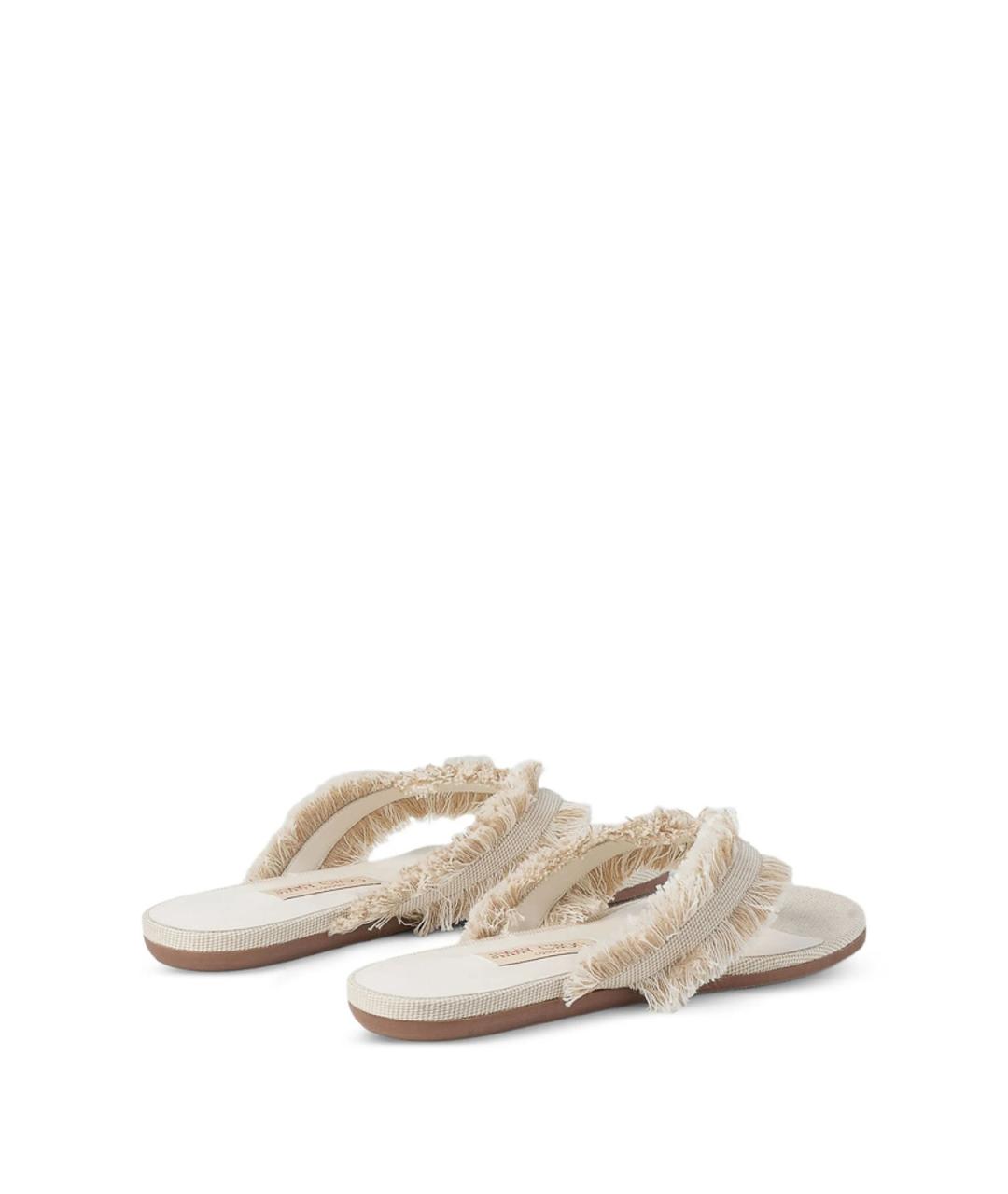 JIMMY CHOO Бежевые шлепанцы, фото 4