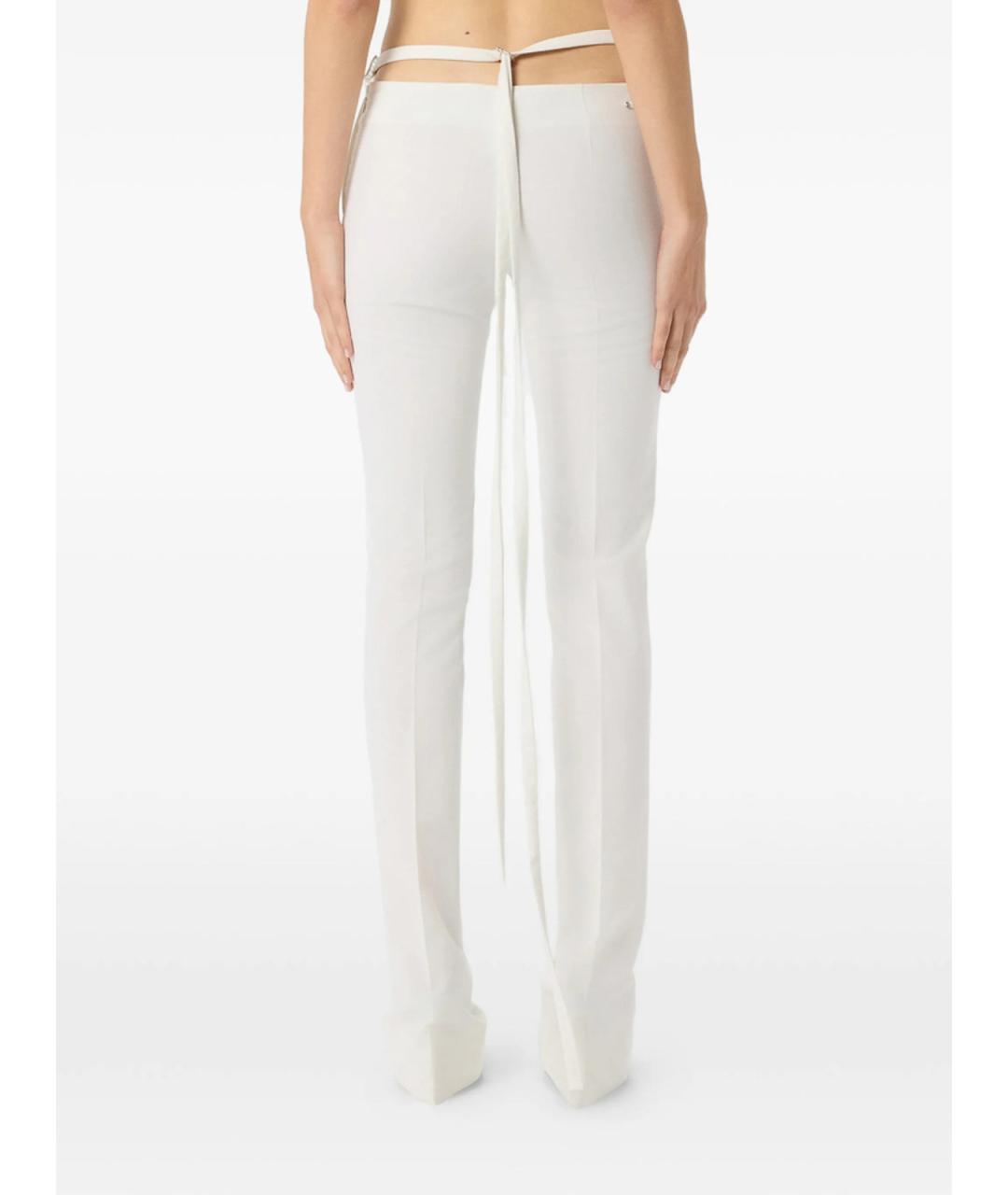 BLUMARINE Белые брюки узкие, фото 2