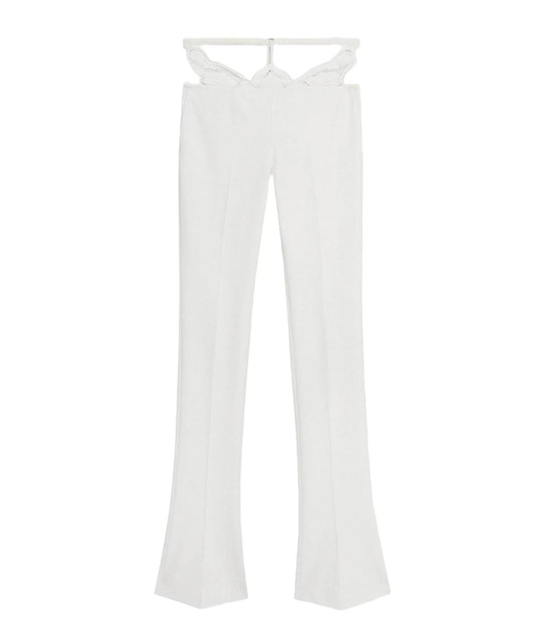 BLUMARINE Белые брюки узкие, фото 1