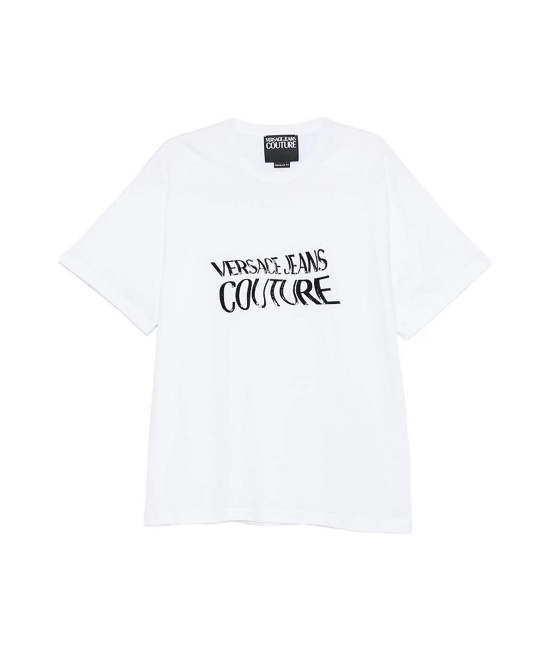 VERSACE JEANS COUTURE Белая хлопковая футболка, фото 1