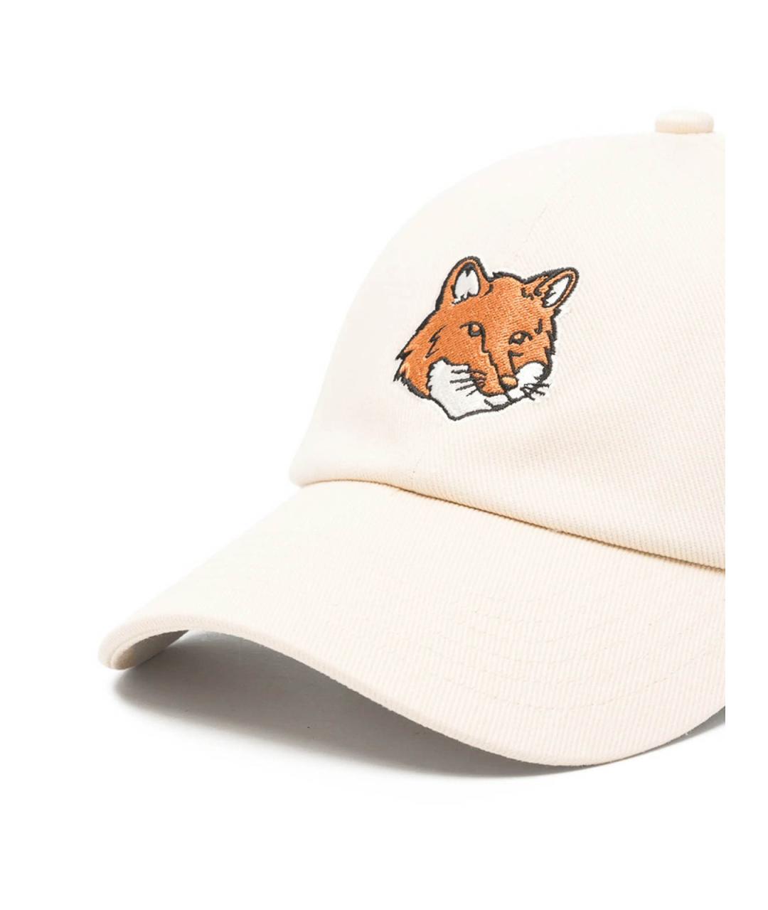 MAISON KITSUNE Белая синтетическая кепка/бейсболка, фото 3