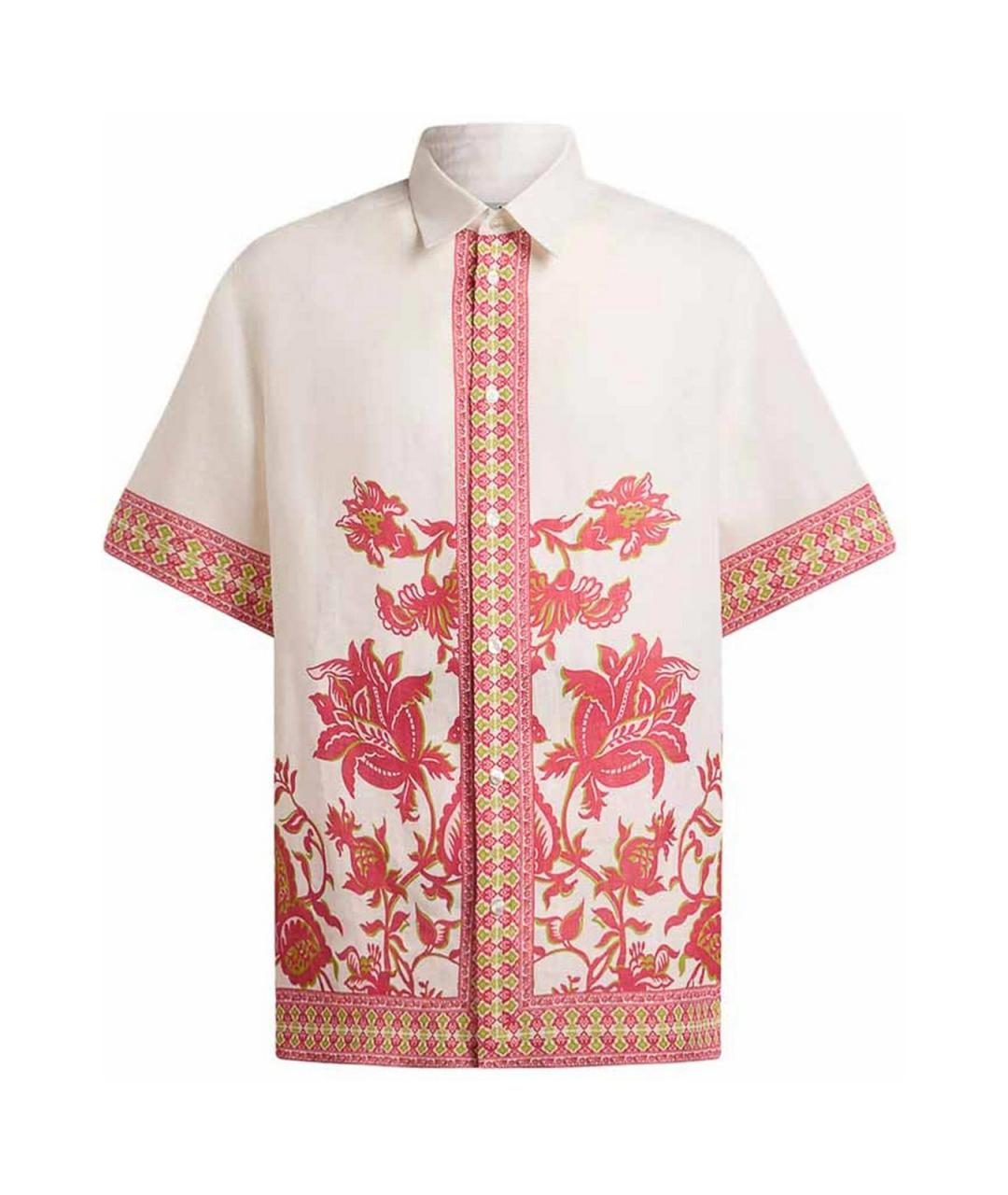 ETRO Розовая льняная кэжуал рубашка, фото 1