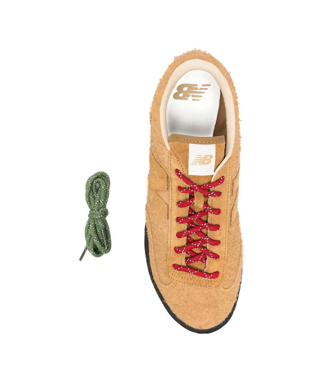 NEW BALANCE Коричневые замшевые низкие кроссовки / кеды, фото 3