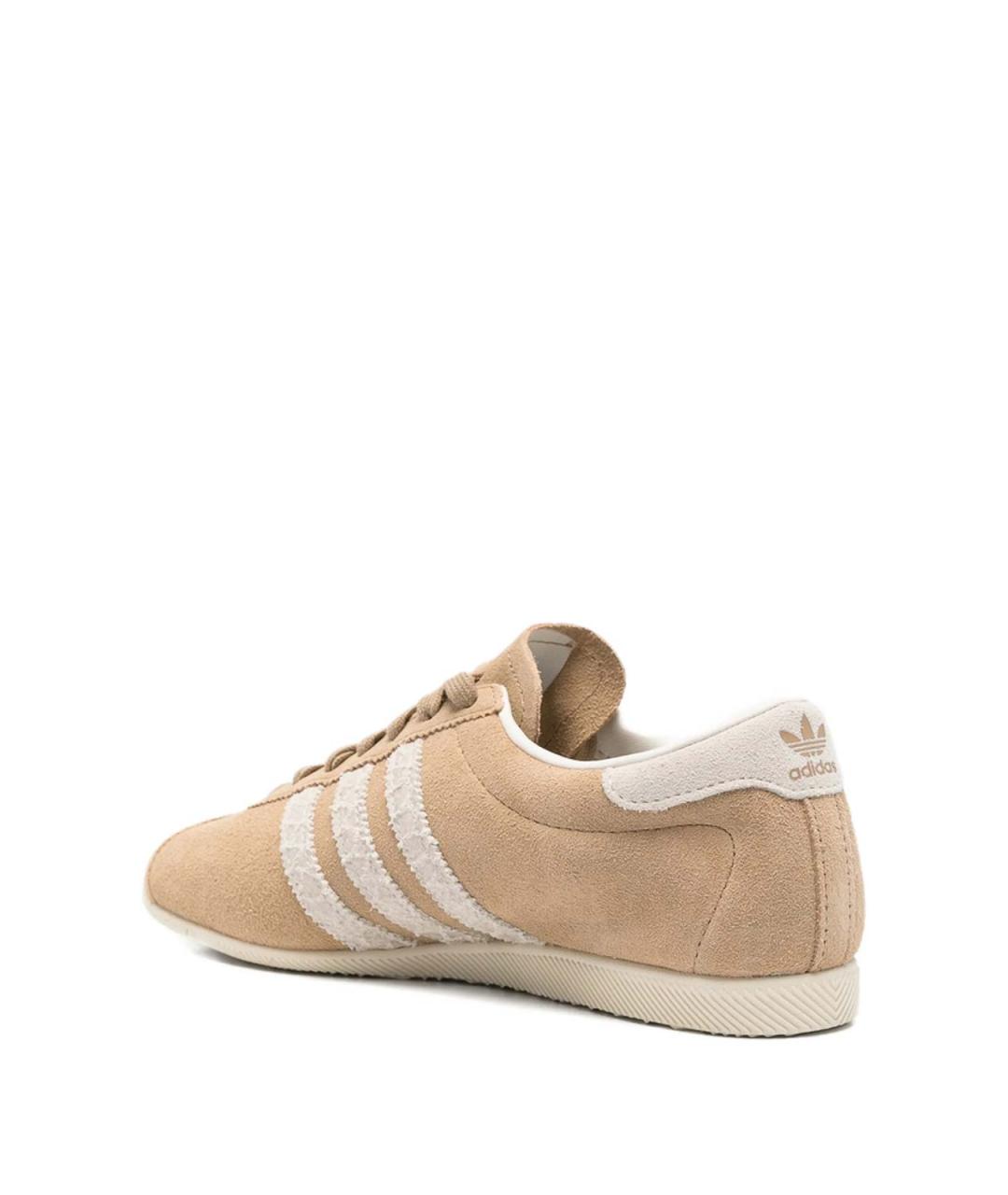 ADIDAS Бежевые замшевые кроссовки, фото 4