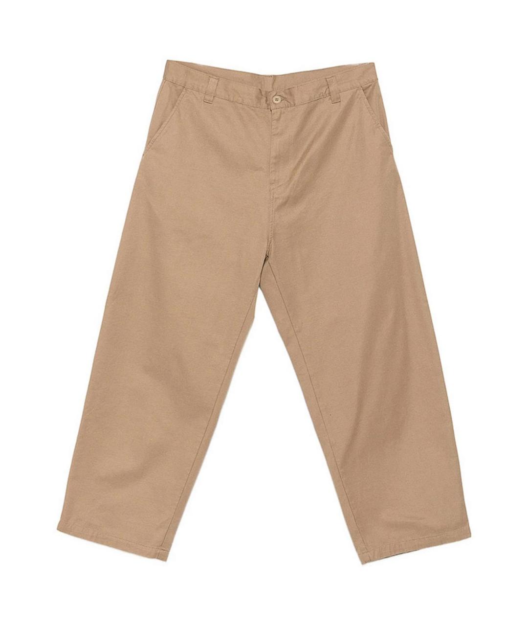 CARHARTT Коричневые хлопковые повседневные брюки, фото 1
