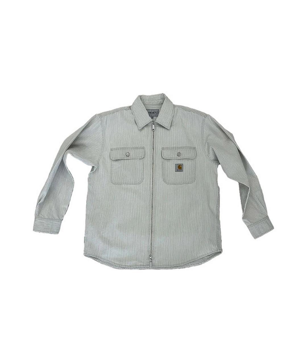 CARHARTT Серая хлопковая кэжуал рубашка, фото 1