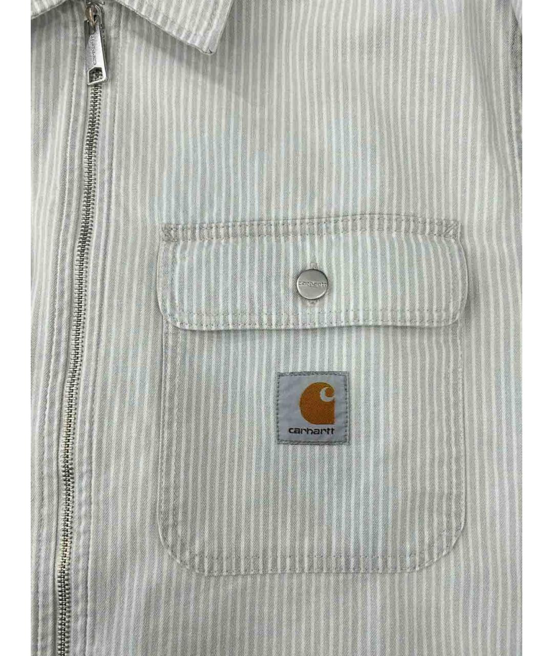 CARHARTT Серая хлопковая кэжуал рубашка, фото 3