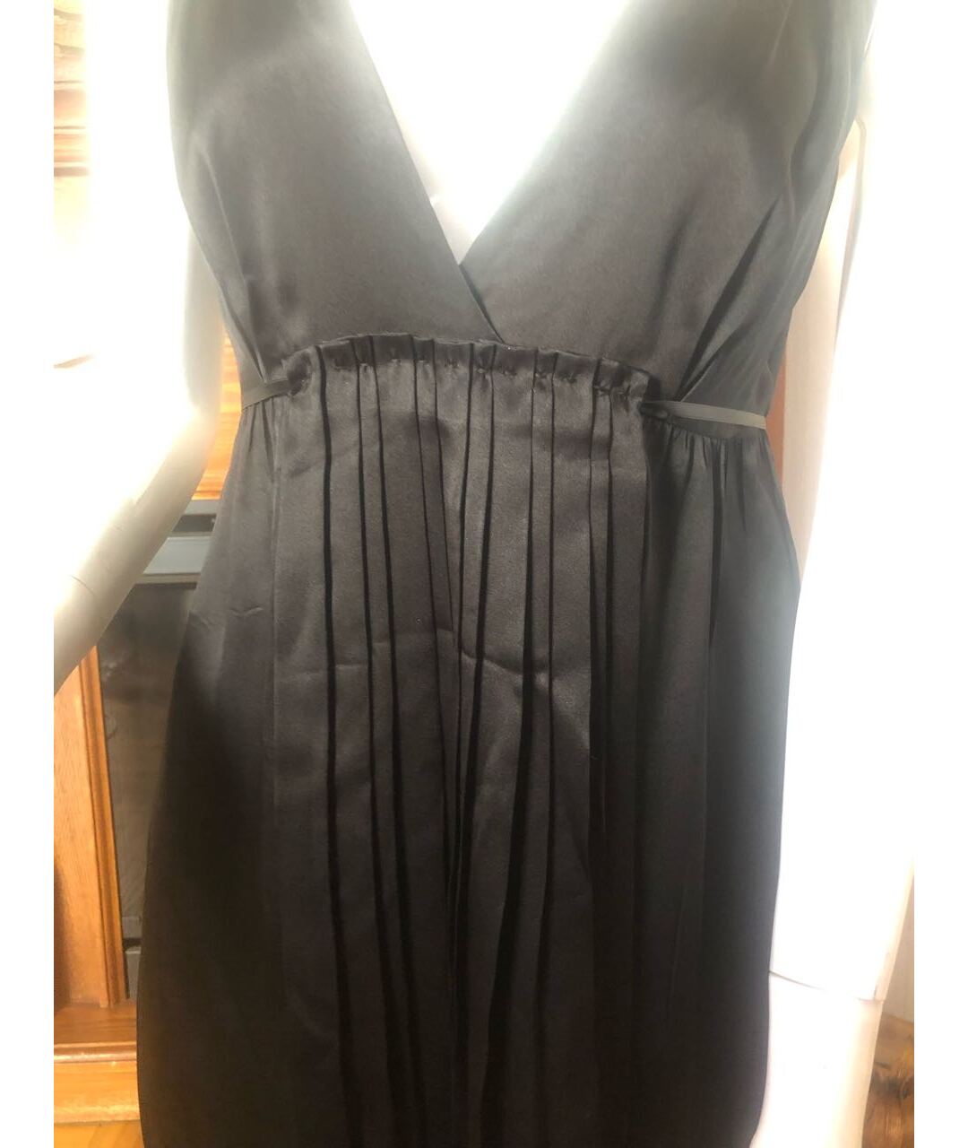 MIU MIU Черное шелковое коктейльное платье, фото 6