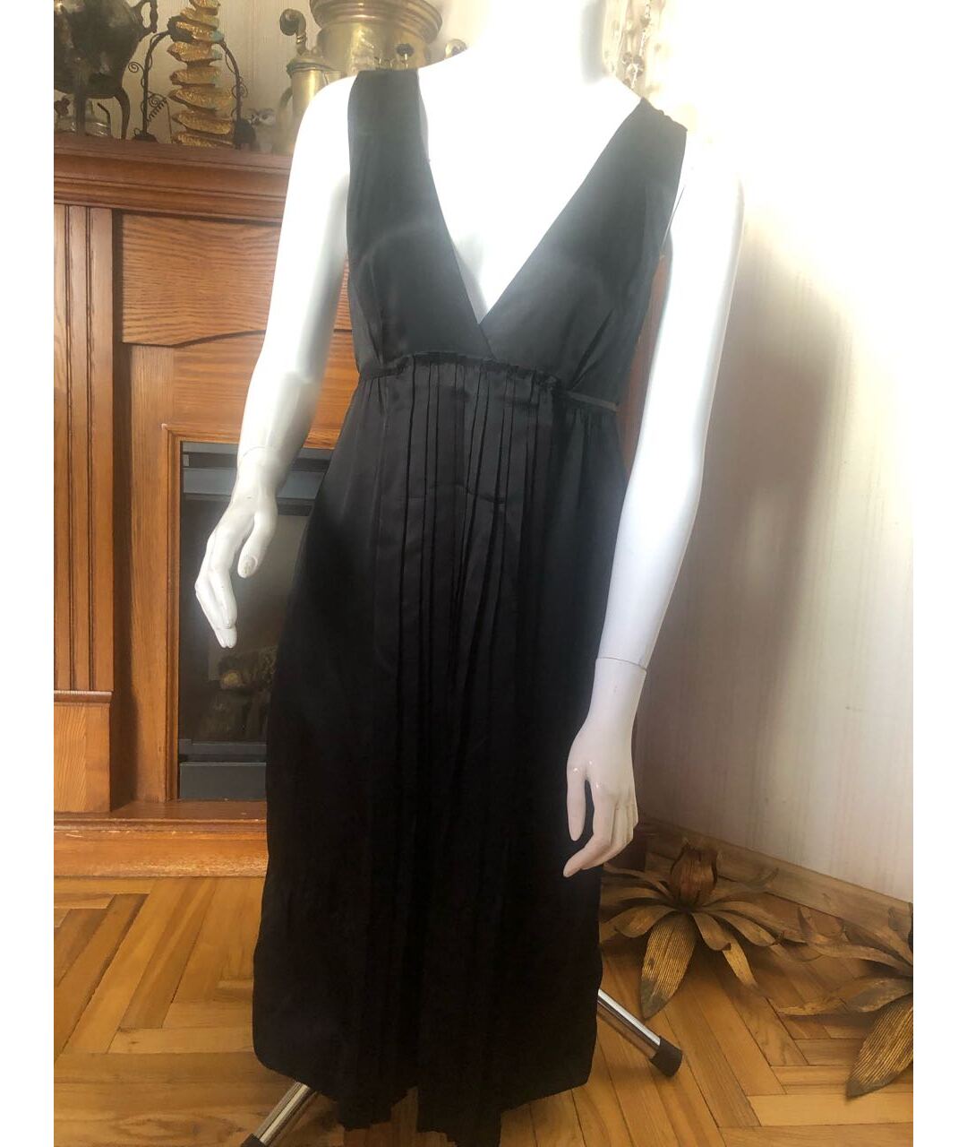 MIU MIU Черное шелковое коктейльное платье, фото 8