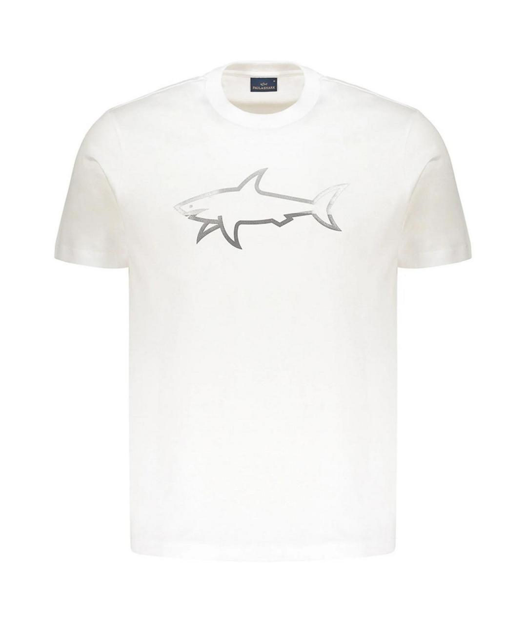 PAUL & SHARK Белая хлопковая футболка, фото 1