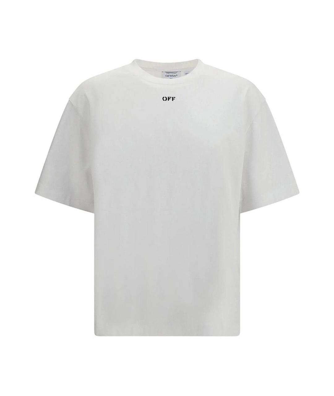 OFF-WHITE Хлопковая футболка, фото 1