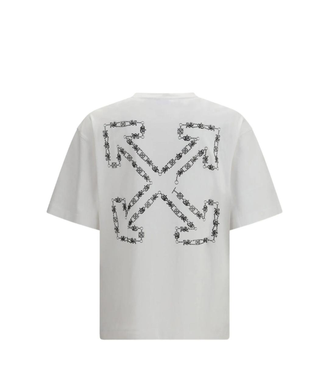 OFF-WHITE Хлопковая футболка, фото 2