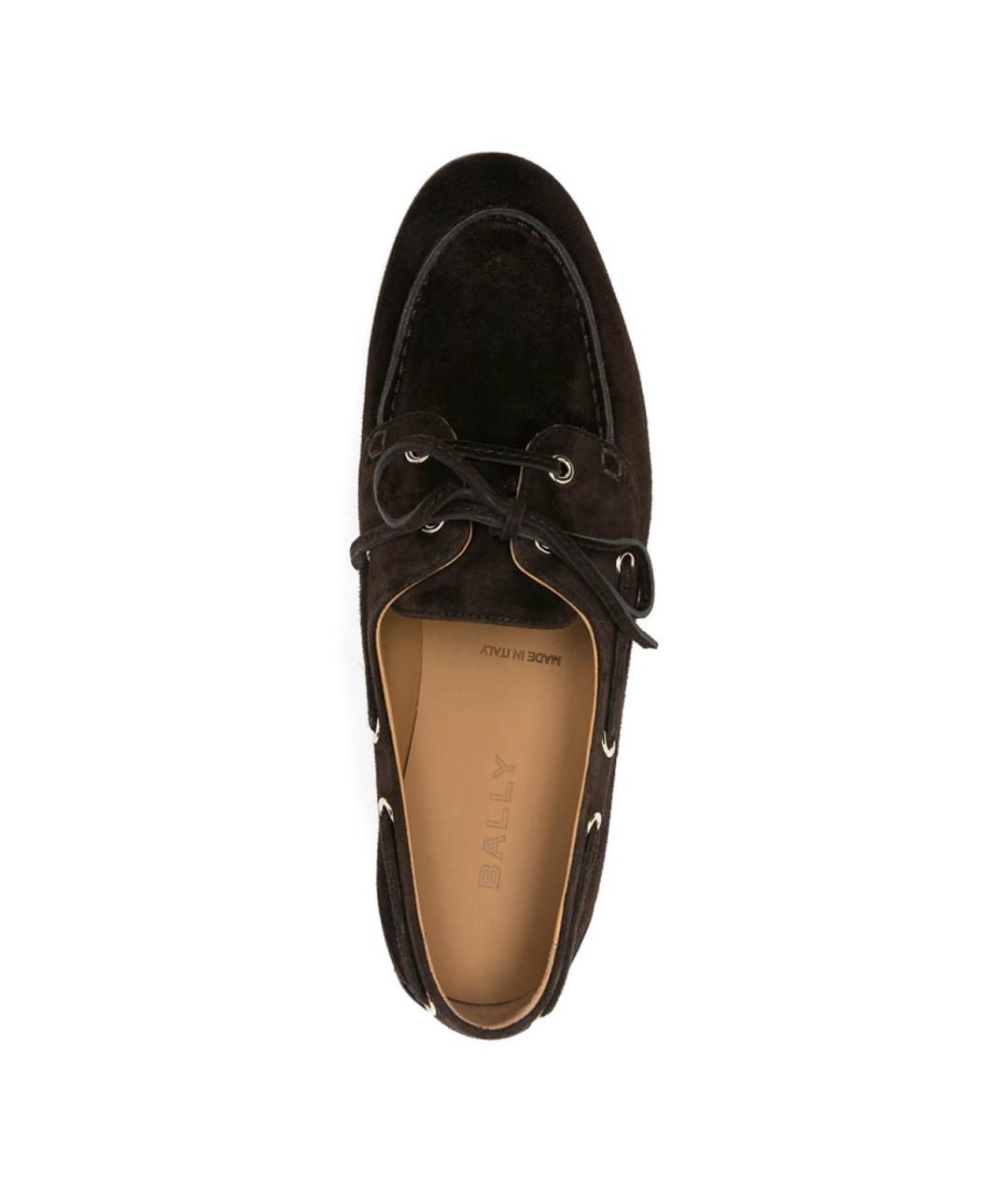 BALLY Коричневые резиновые лоферы, фото 4