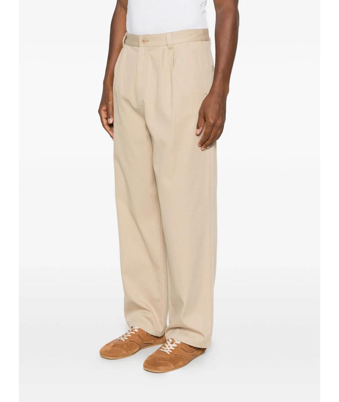 A.P.C. Бежевые хлопковые повседневные брюки, фото 4
