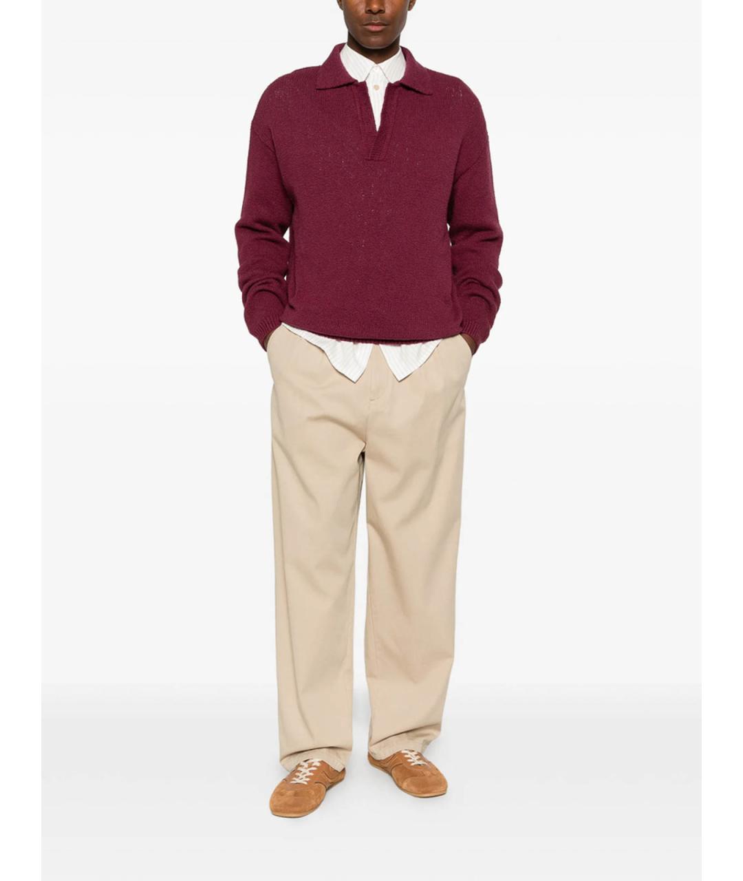 A.P.C. Бежевые хлопковые повседневные брюки, фото 2