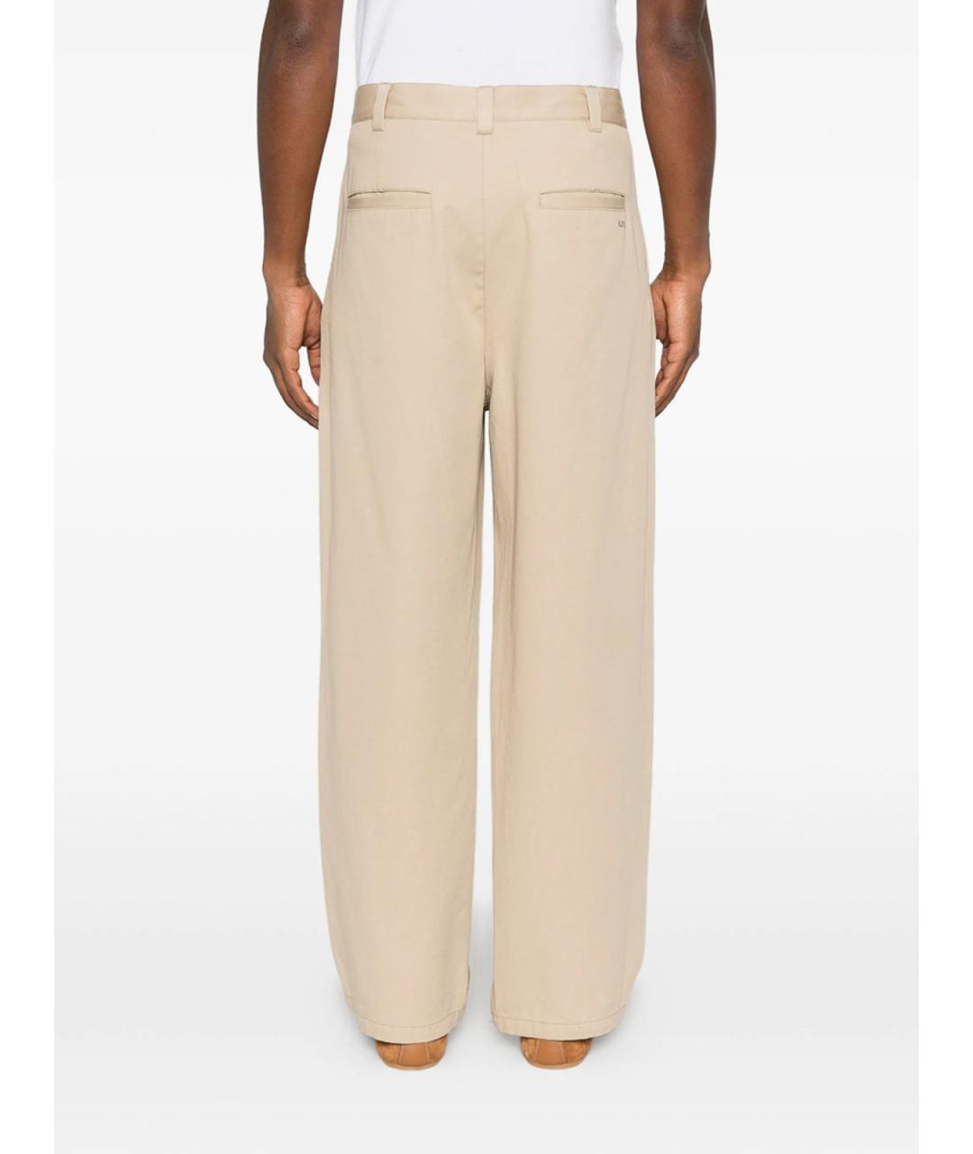 A.P.C. Бежевые хлопковые повседневные брюки, фото 5