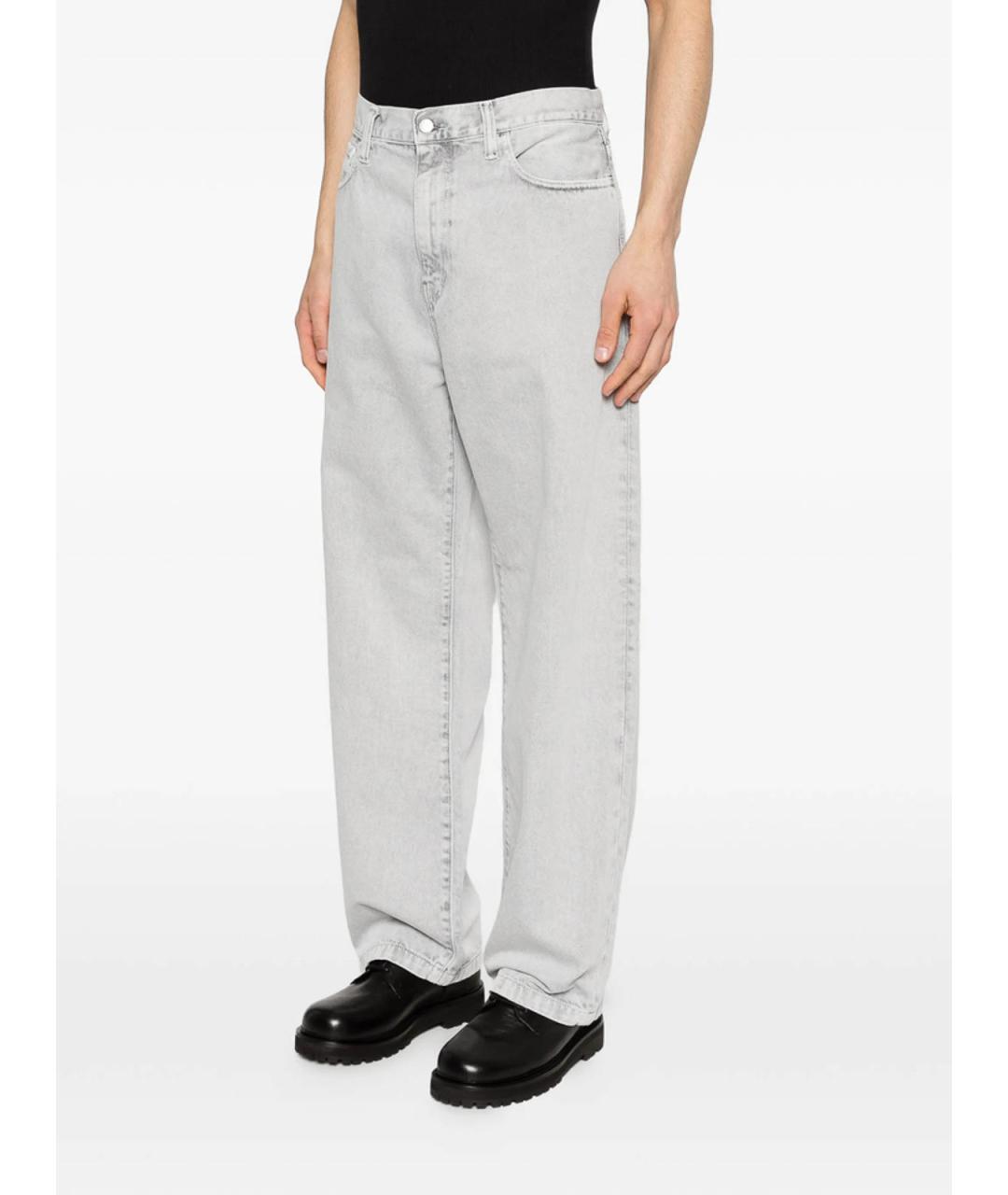 CARHARTT Серые хлопковые прямые джинсы, фото 2