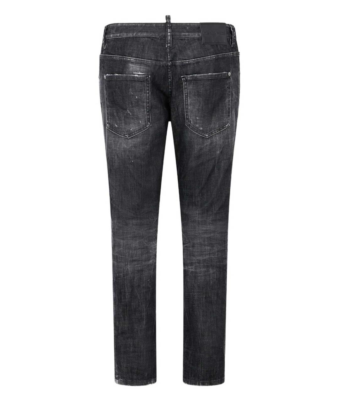 DSQUARED2 Серые хлопковые прямые джинсы, фото 2