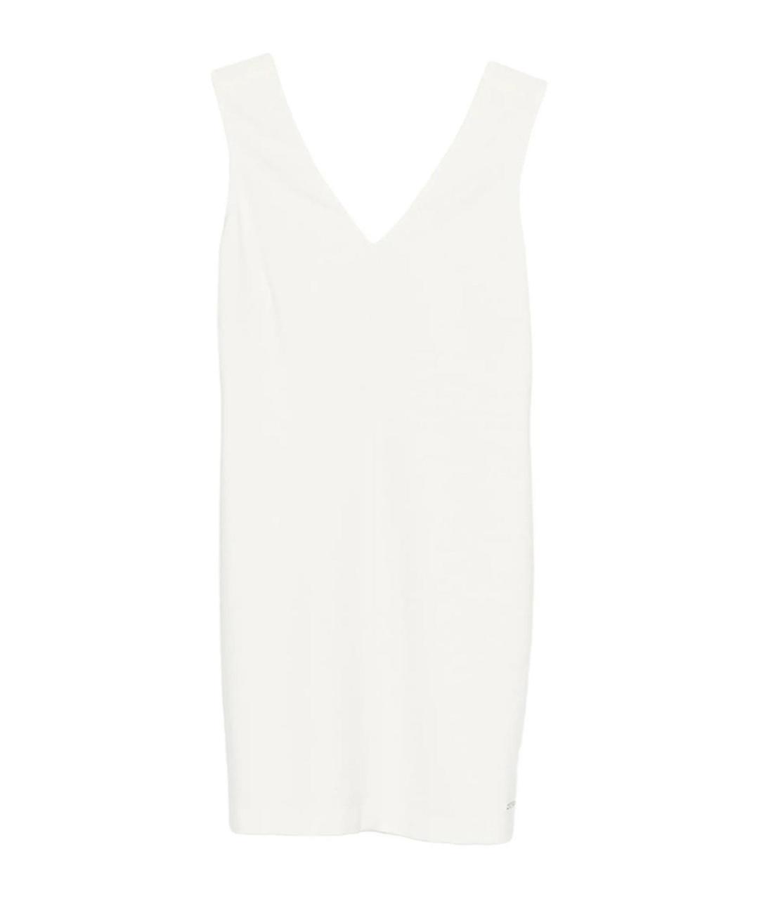 CALVIN KLEIN Белое полиэстеровое повседневное платье, фото 1