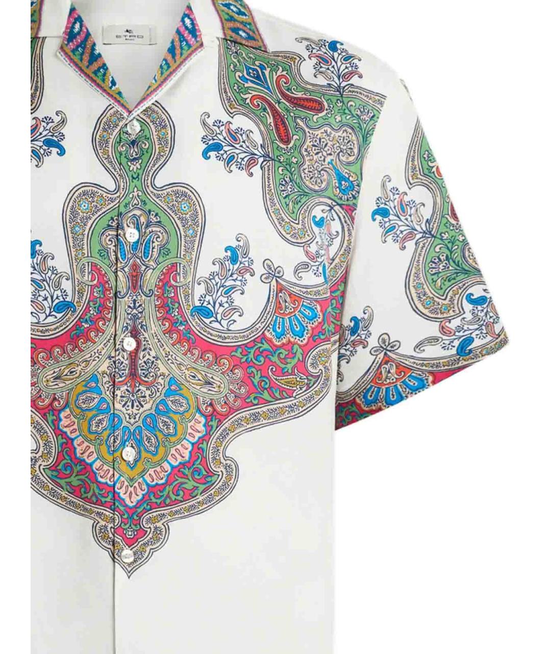 ETRO Белая шелковая кэжуал рубашка, фото 2