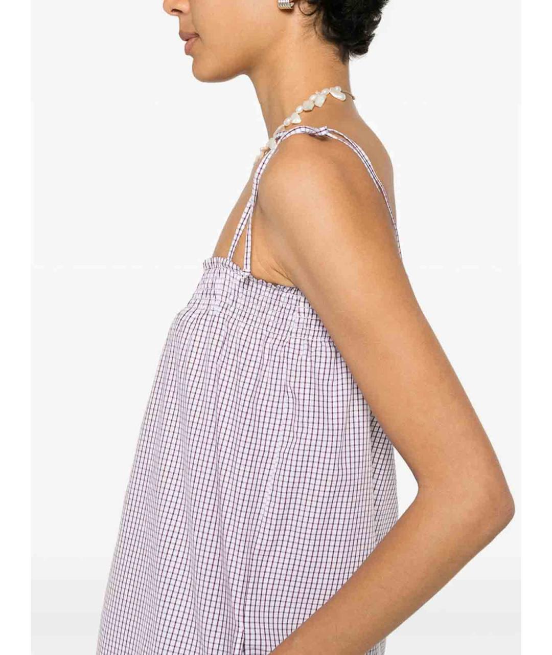 A.P.C. Коричневое хлопковое повседневное платье, фото 5
