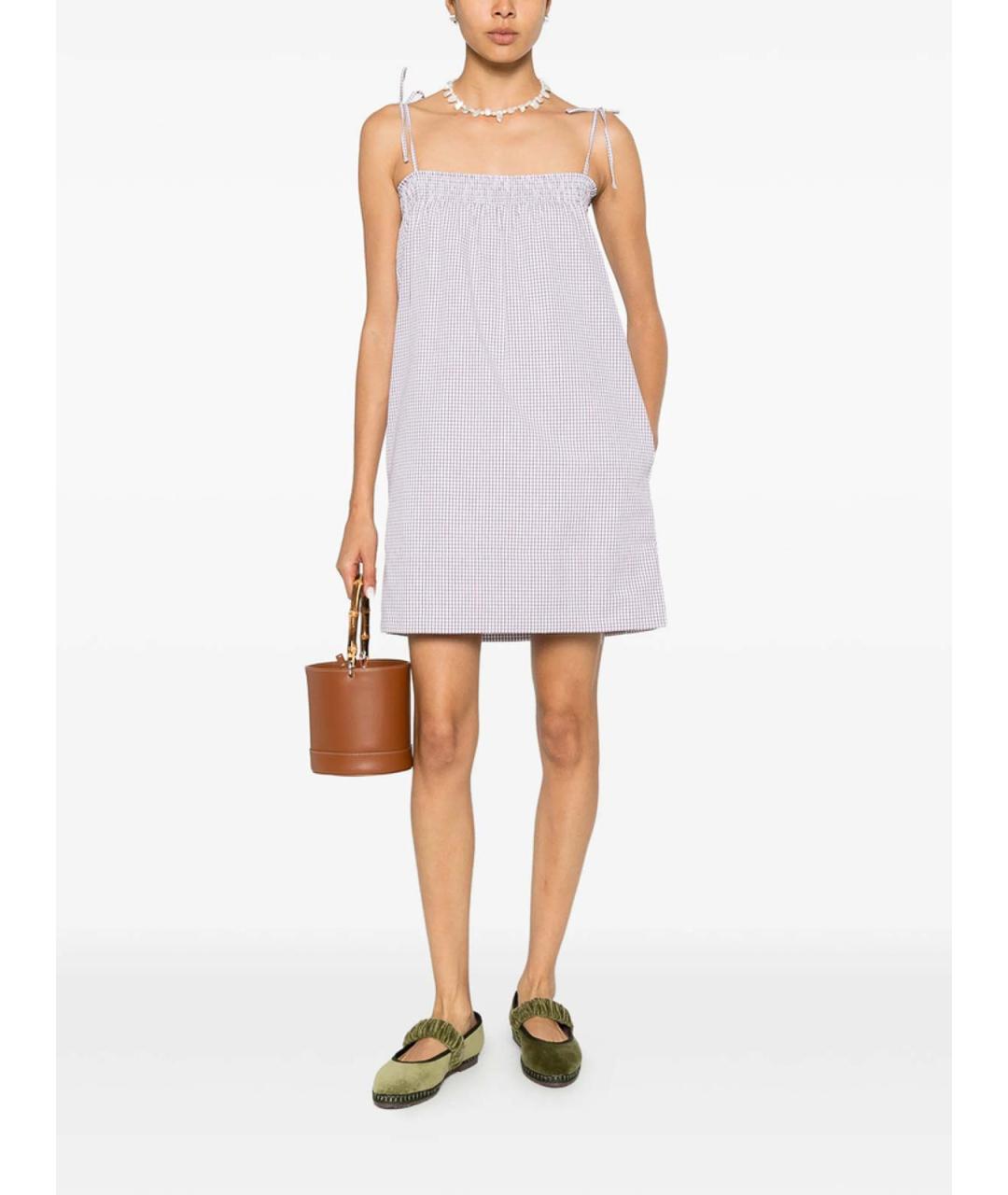 A.P.C. Коричневое хлопковое повседневное платье, фото 2