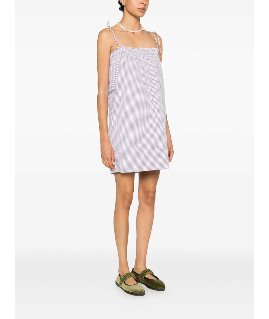 A.P.C. Коричневое хлопковое повседневное платье, фото 4