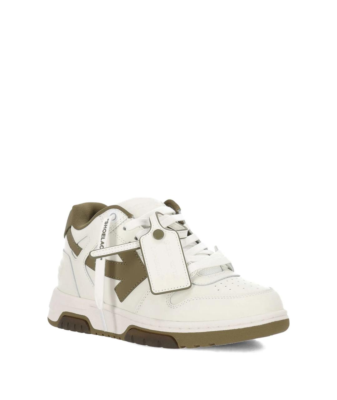OFF-WHITE Белые резиновые низкие кроссовки / кеды, фото 4