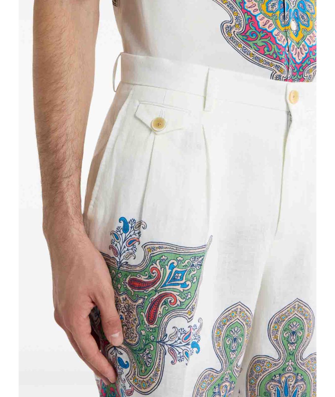 ETRO Мульти льняные шорты, фото 3